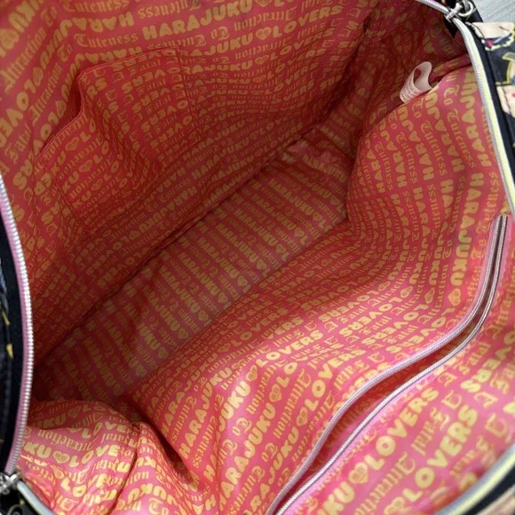 GWEN STEFANI HARAJUKU LOVERS Tote Cross Body Shoulder Bag ANIME Vintage Black - Picture 9 of 16